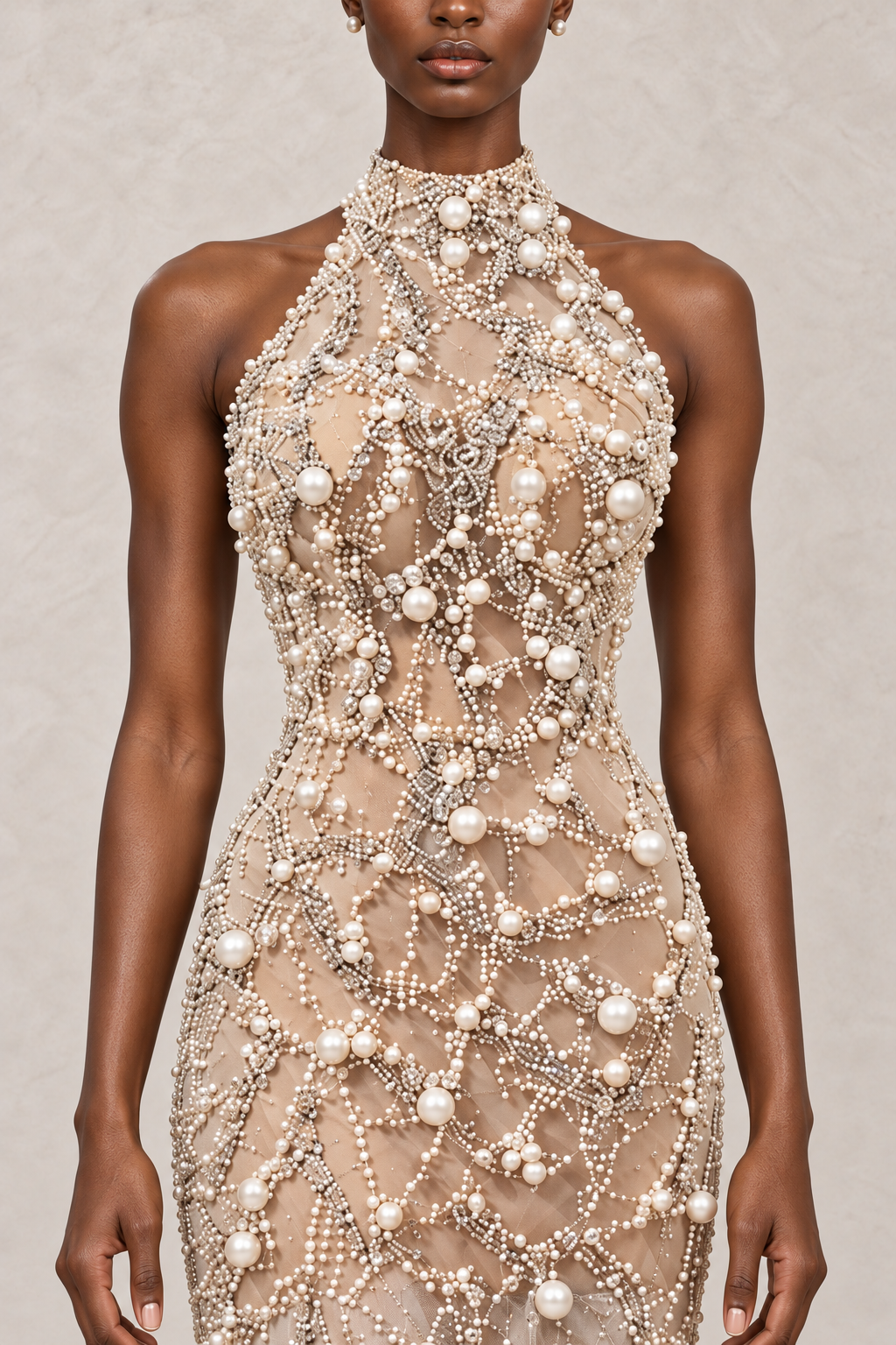 IVORY LUMIÈRE PEARL GOWN