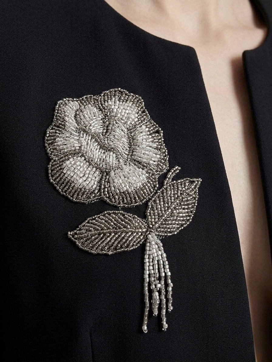 SILVER BLOOM BLAZER