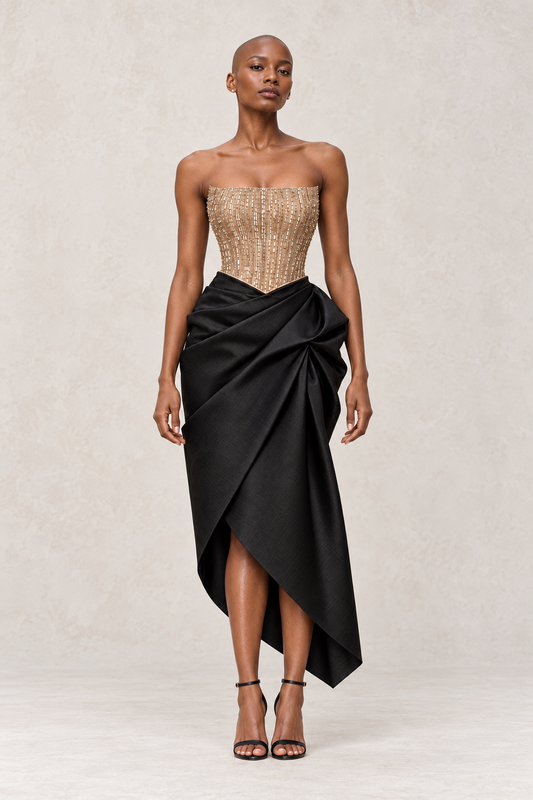 NOIR CELESTIAL CORSET GOWN