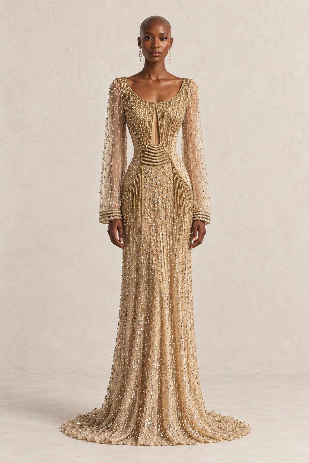 GILDED SERAPH CAPE GOWN