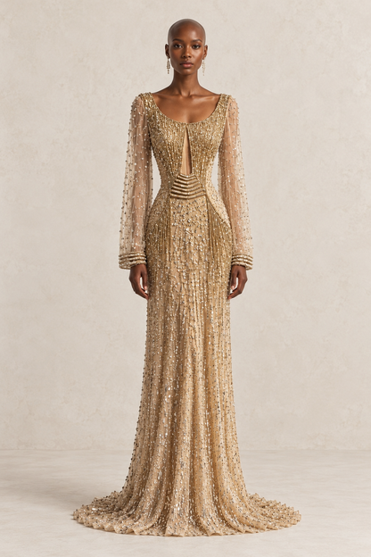 GILDED SERAPH CAPE GOWN