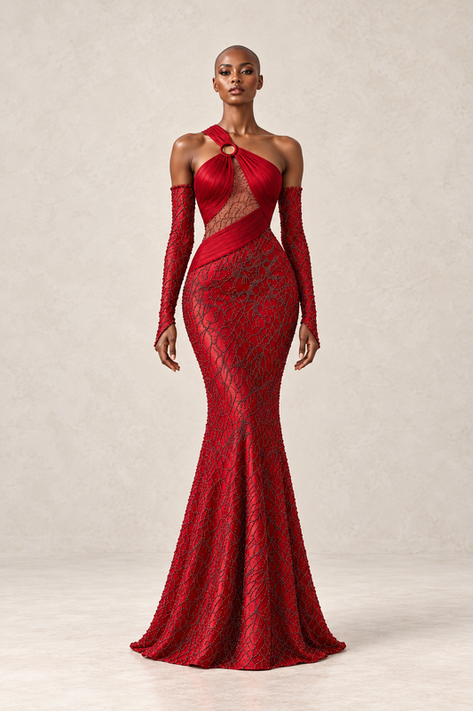 RUBY AURELIA CRYSTAL GOWN