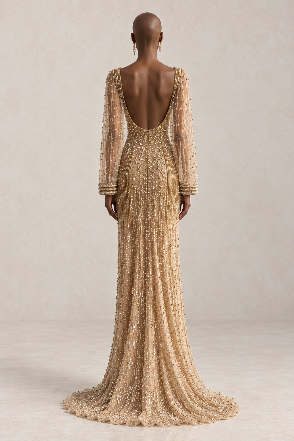 GILDED SERAPH CAPE GOWN