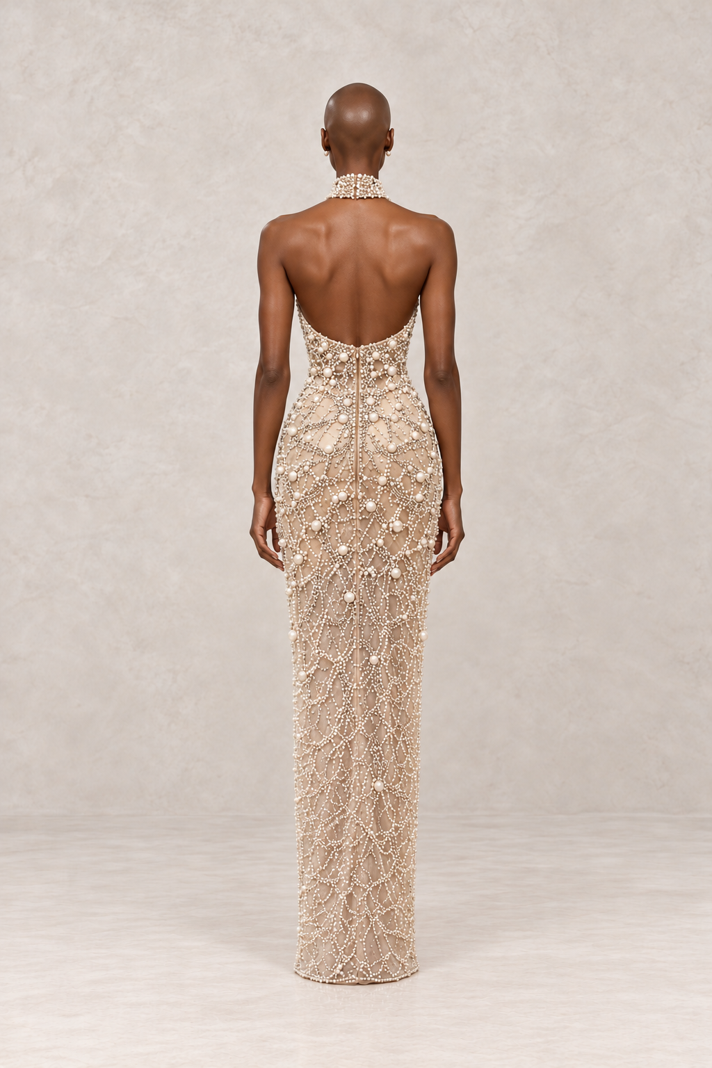 IVORY LUMIÈRE PEARL GOWN