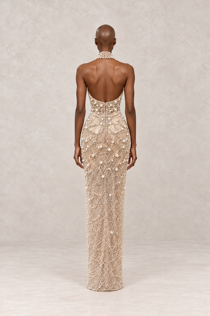 IVORY LUMIÈRE PEARL GOWN