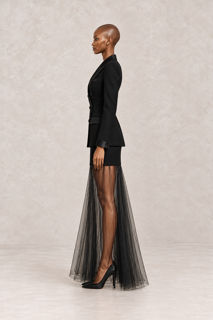 NOIR VEIL TUXEDO ENSEMBLE