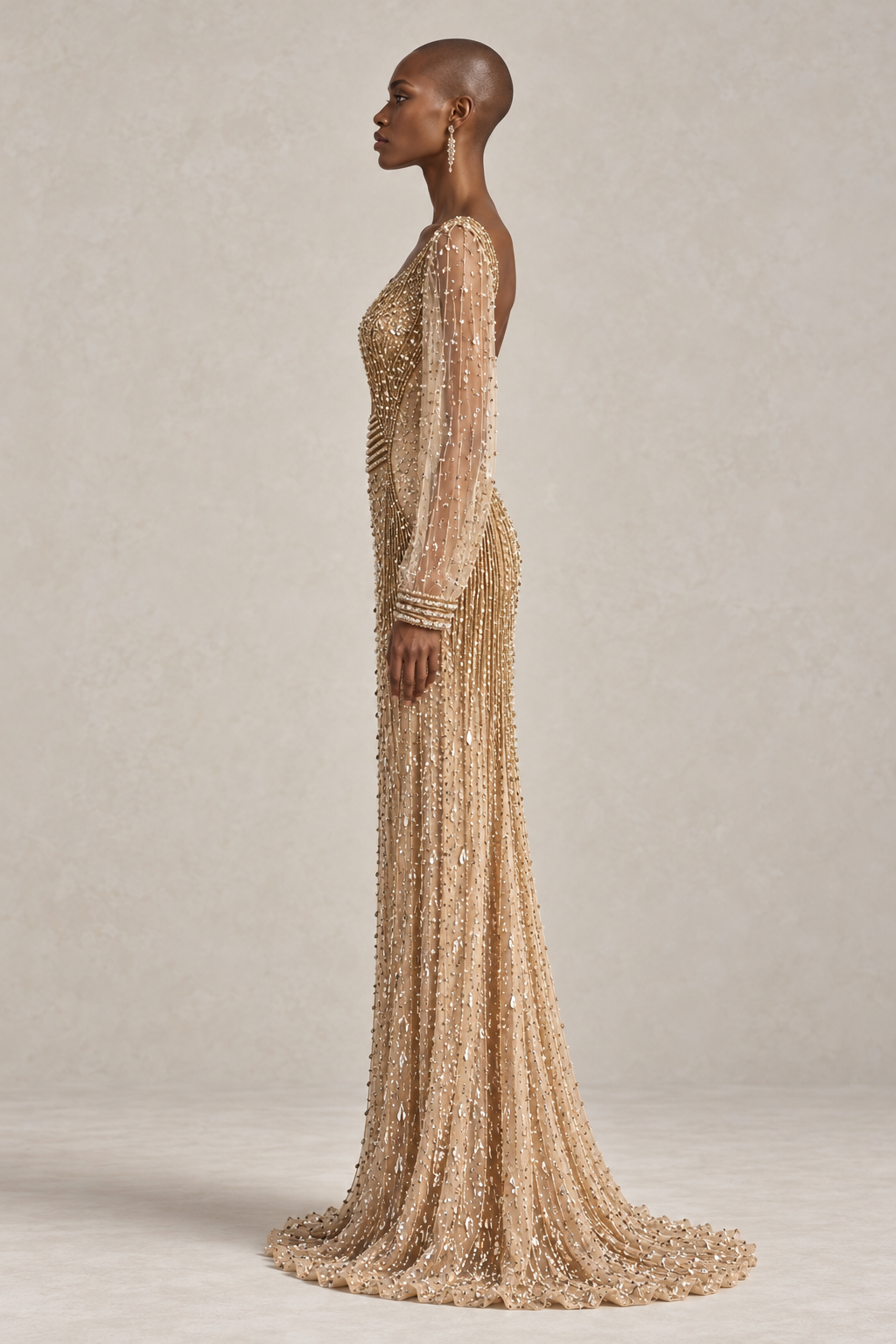 GILDED SERAPH CAPE GOWN