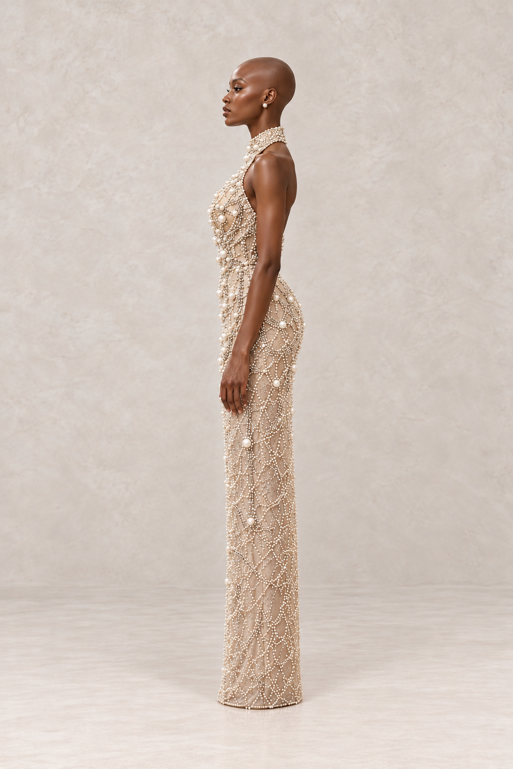 IVORY LUMIÈRE PEARL GOWN