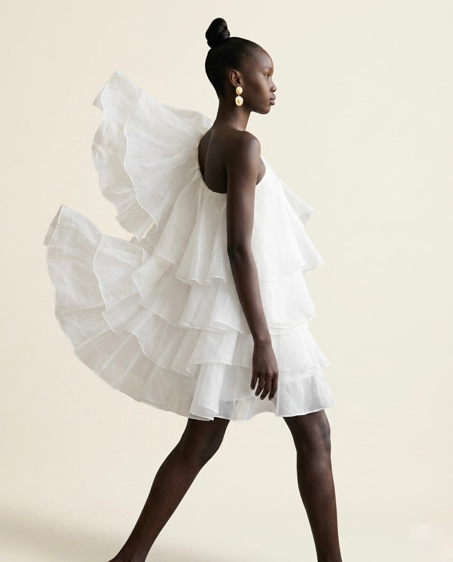 CELESTIAL TIERED DRESS