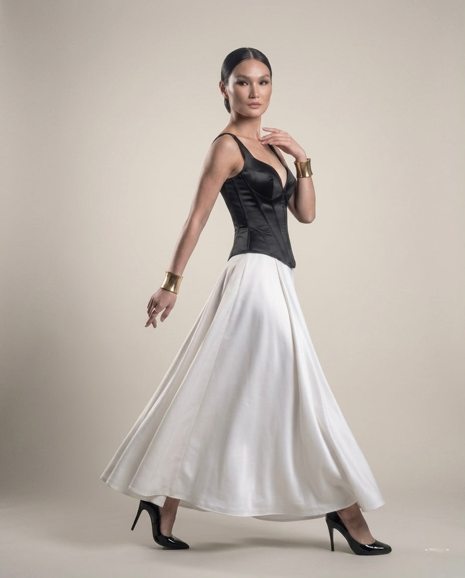 IVORY CASCADE MAXI