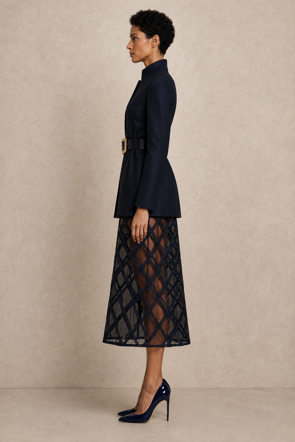 Valéria Sheer Panel Dress — MERIMAI eveningwear