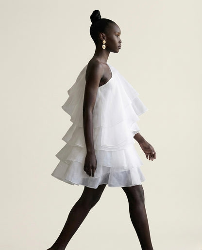 CELESTIAL TIERED DRESS