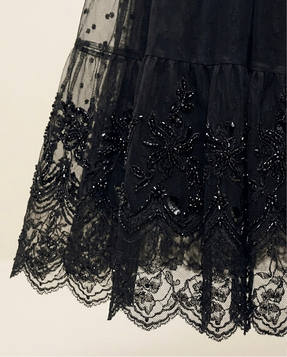 NOCTURNE TULLE MAXI