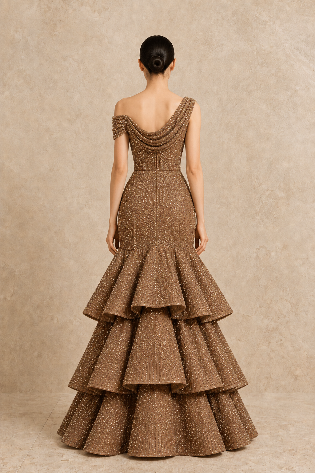 Aurelia Tiered Gown — MERIMAI eveningwear