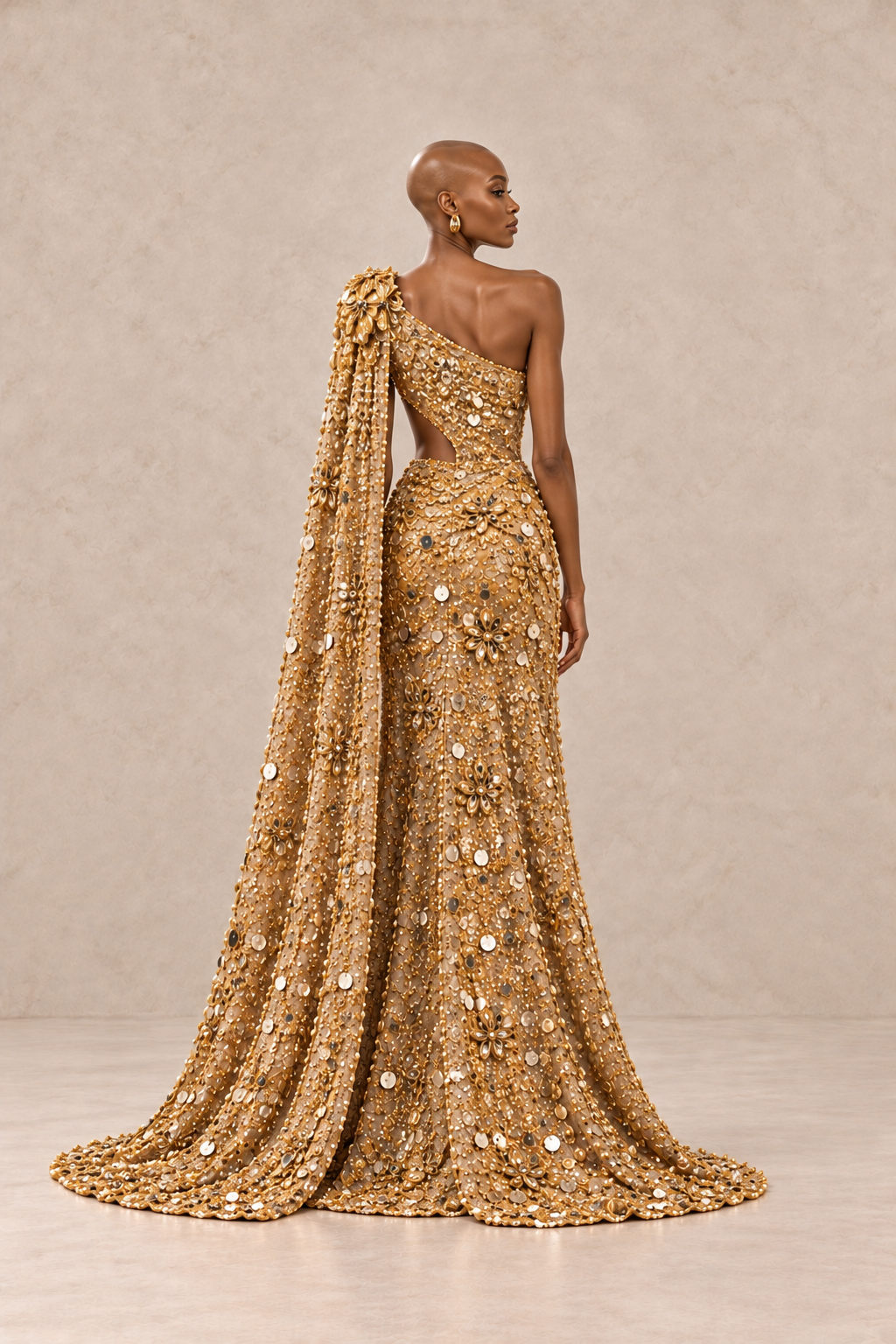 AURELIA SOLARIS CAPE GOWN