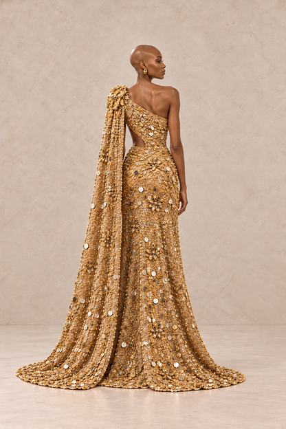 AURELIA SOLARIS CAPE GOWN