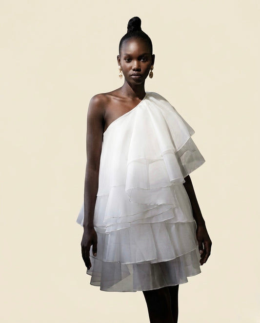 CELESTIAL TIERED DRESS
