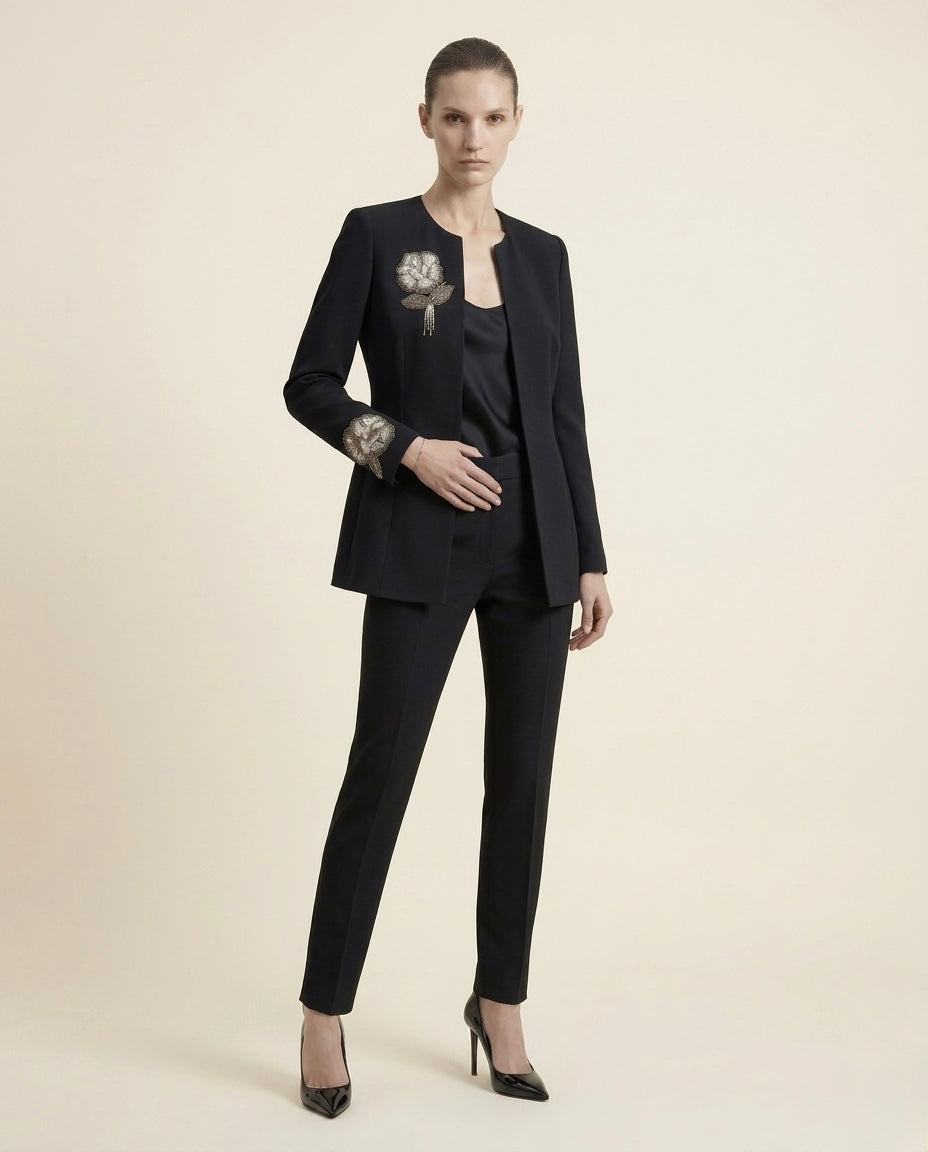 SILVER BLOOM BLAZER