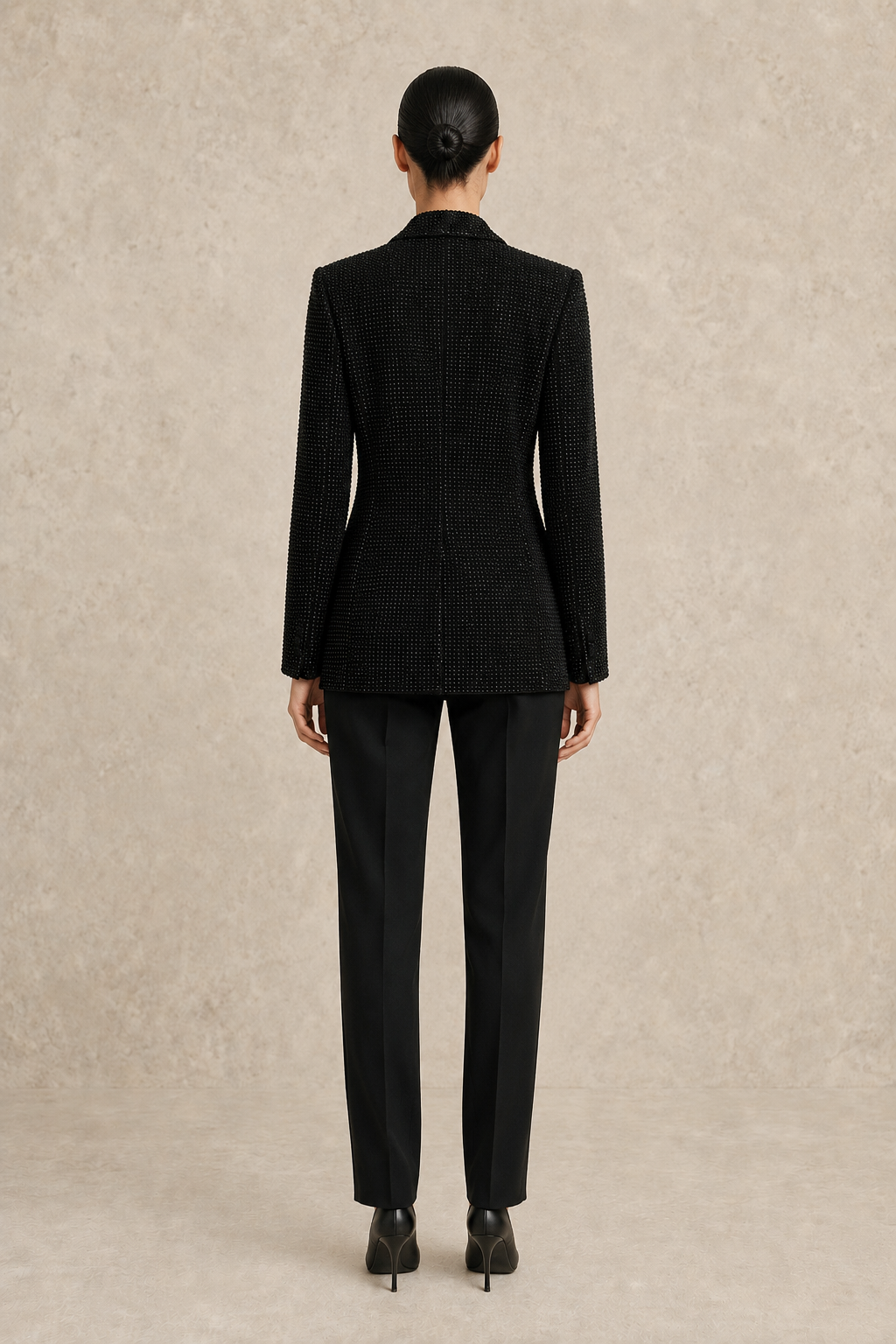 Obsidian Stardust Blazer — MERIMAI eveningwear