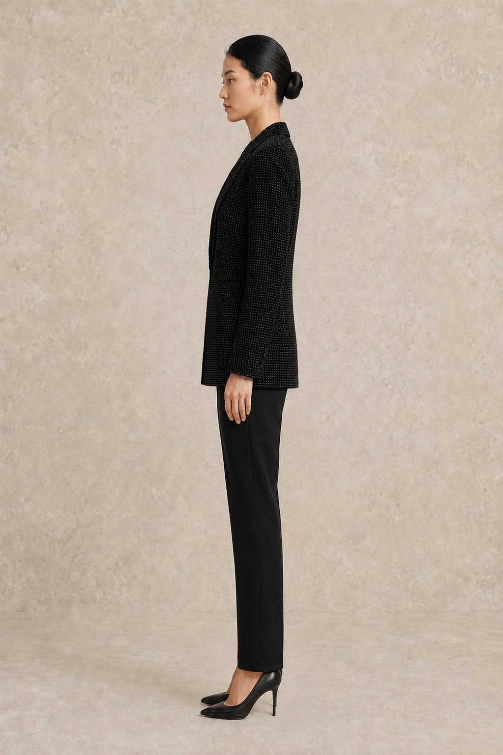 Obsidian Stardust Blazer — MERIMAI eveningwear