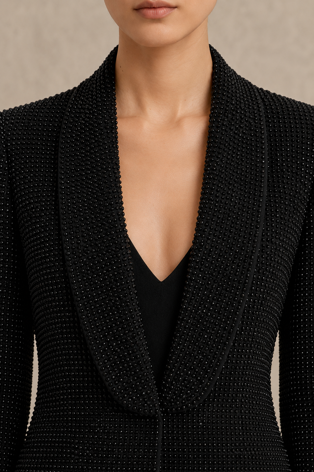 Obsidian Stardust Blazer — MERIMAI eveningwear