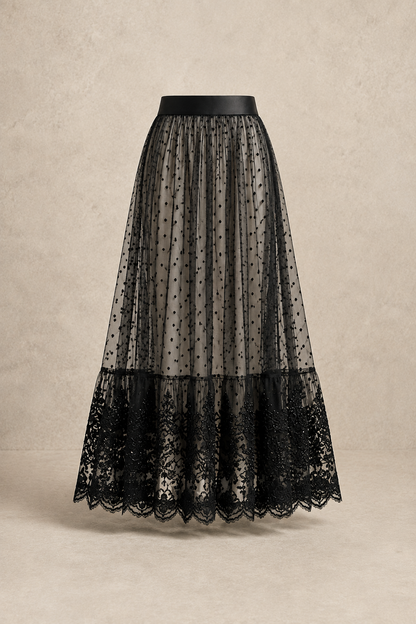 Nocturne Tulle Maxi Skirt — MERIMAI eveningwear