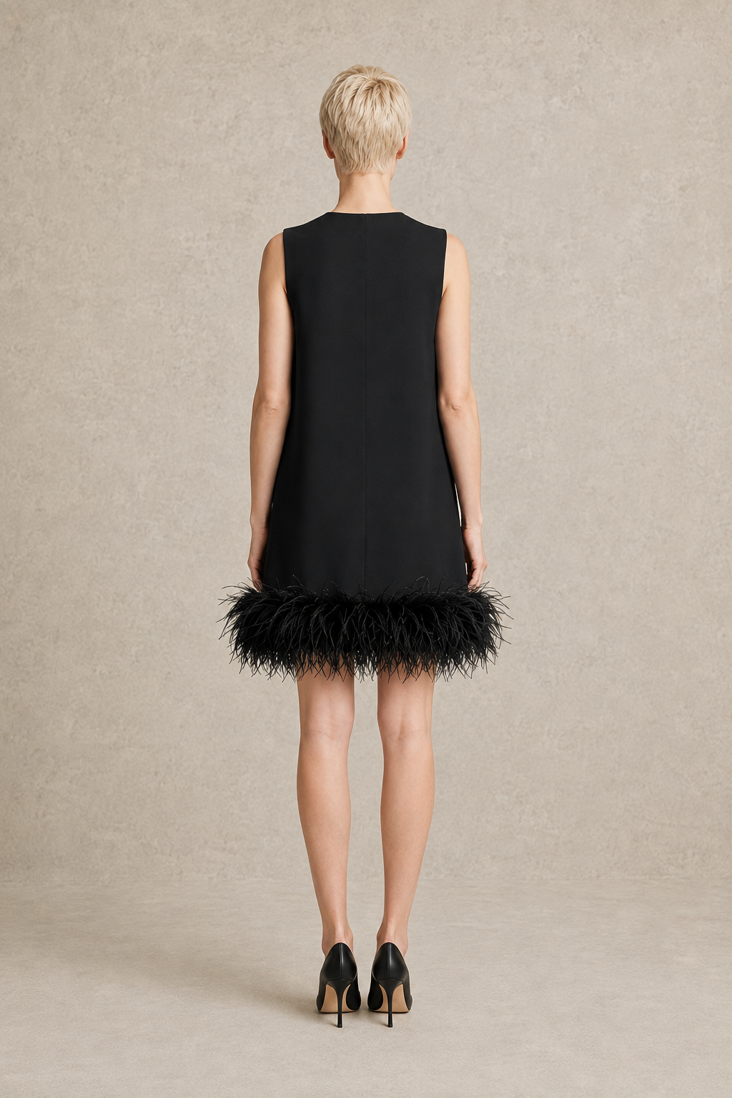 Belle Feather Mini Dress — MERIMAI eveningwear