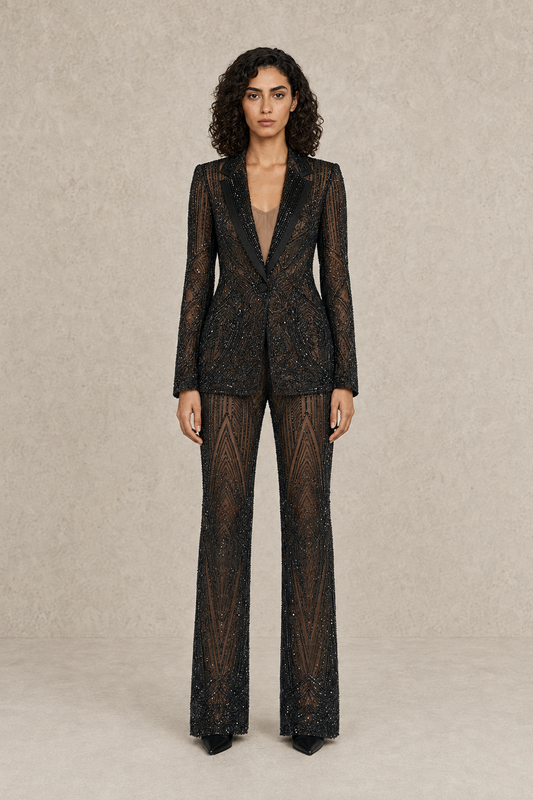 Onyx Armor Ensemble — MERIMAI eveningwear