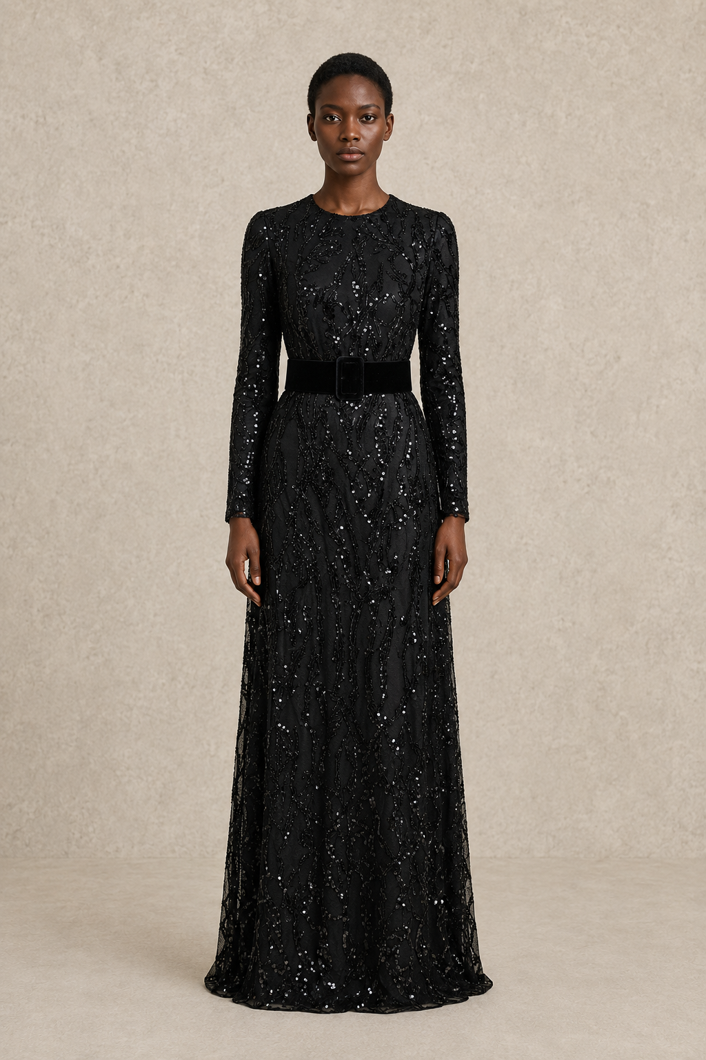 Stellar Noir Gown — MERIMAI eveningwear