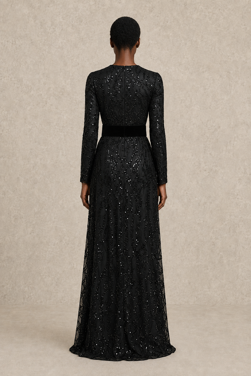 Stellar Noir Gown — MERIMAI eveningwear