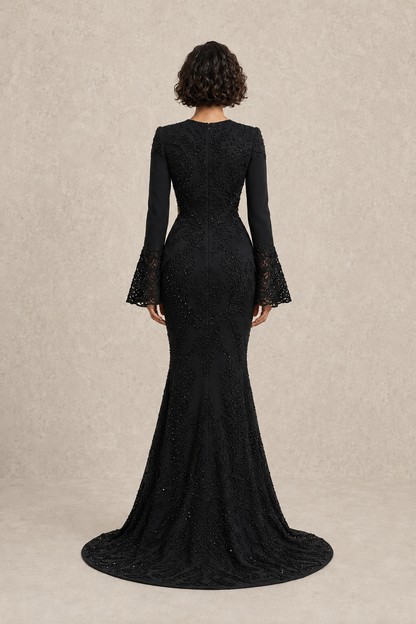 Obsidian Mystique Gown — MERIMAI eveningwear