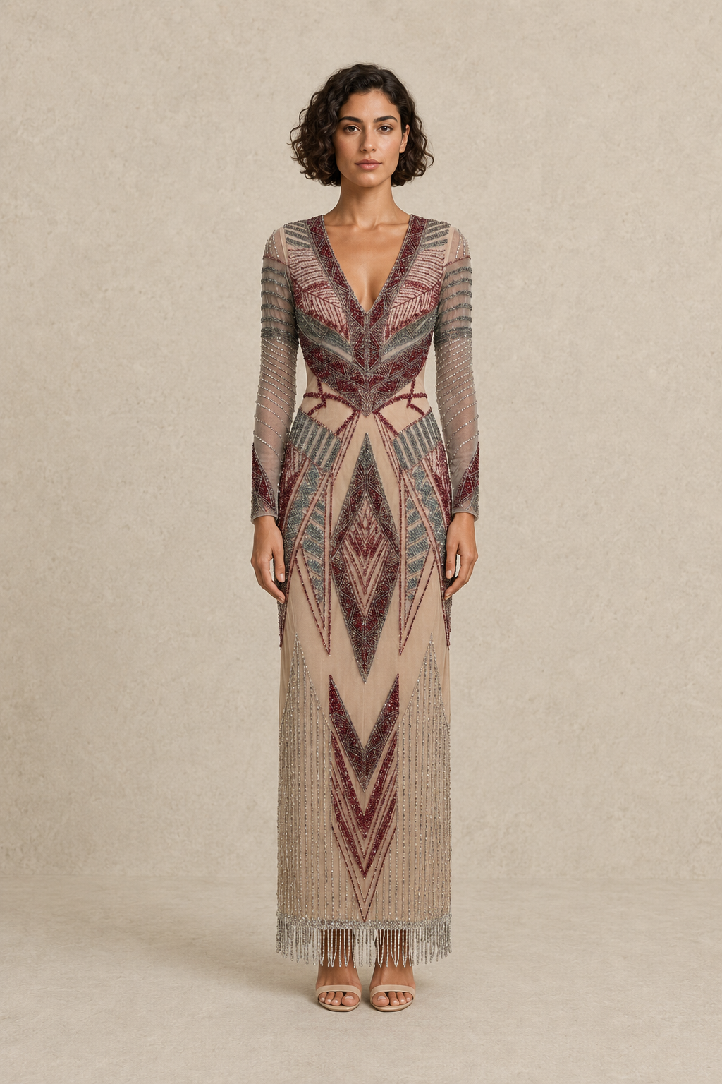 Artemis Deco Gown — MERIMAI eveningwear