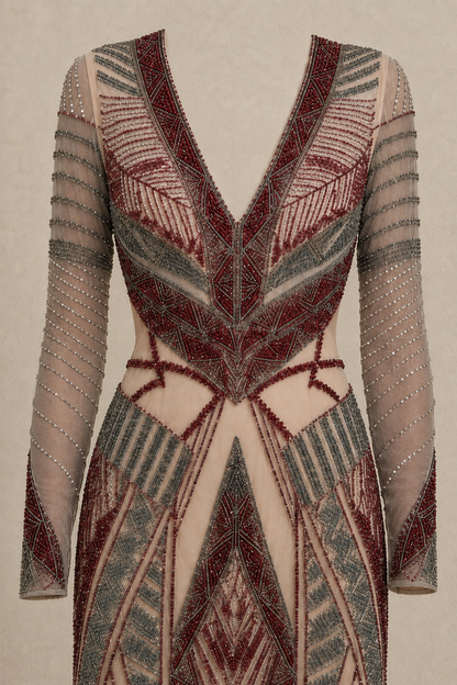 Artemis Deco Gown — MERIMAI eveningwear