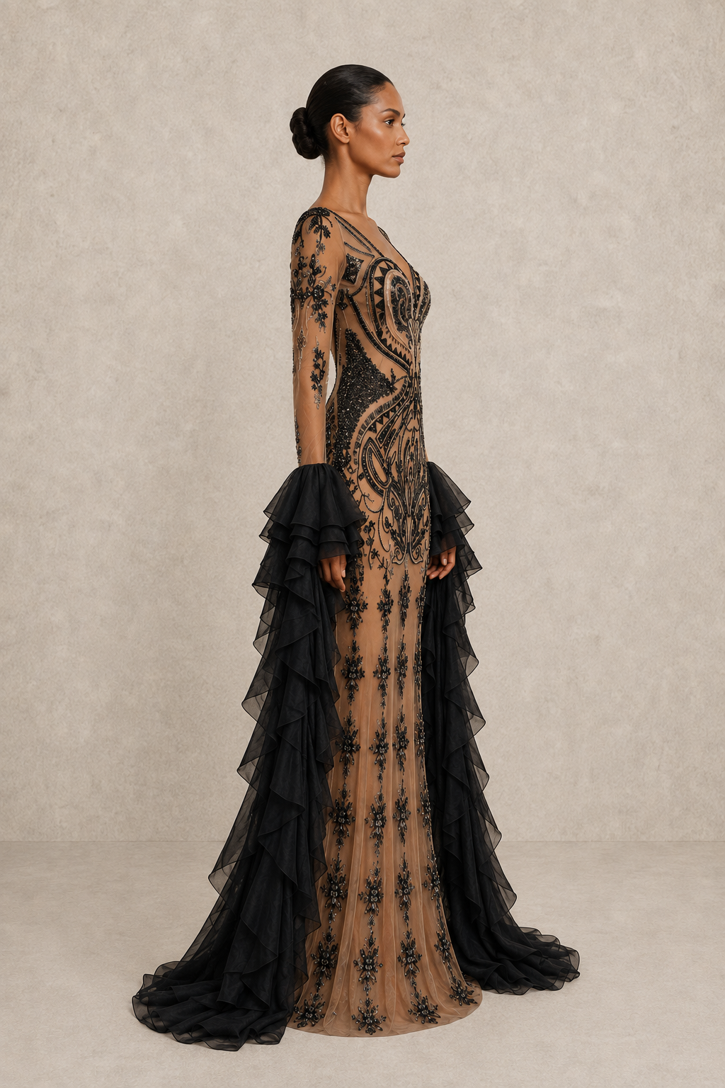Eternal Nocturne Gown — MERIMAI eveningwear