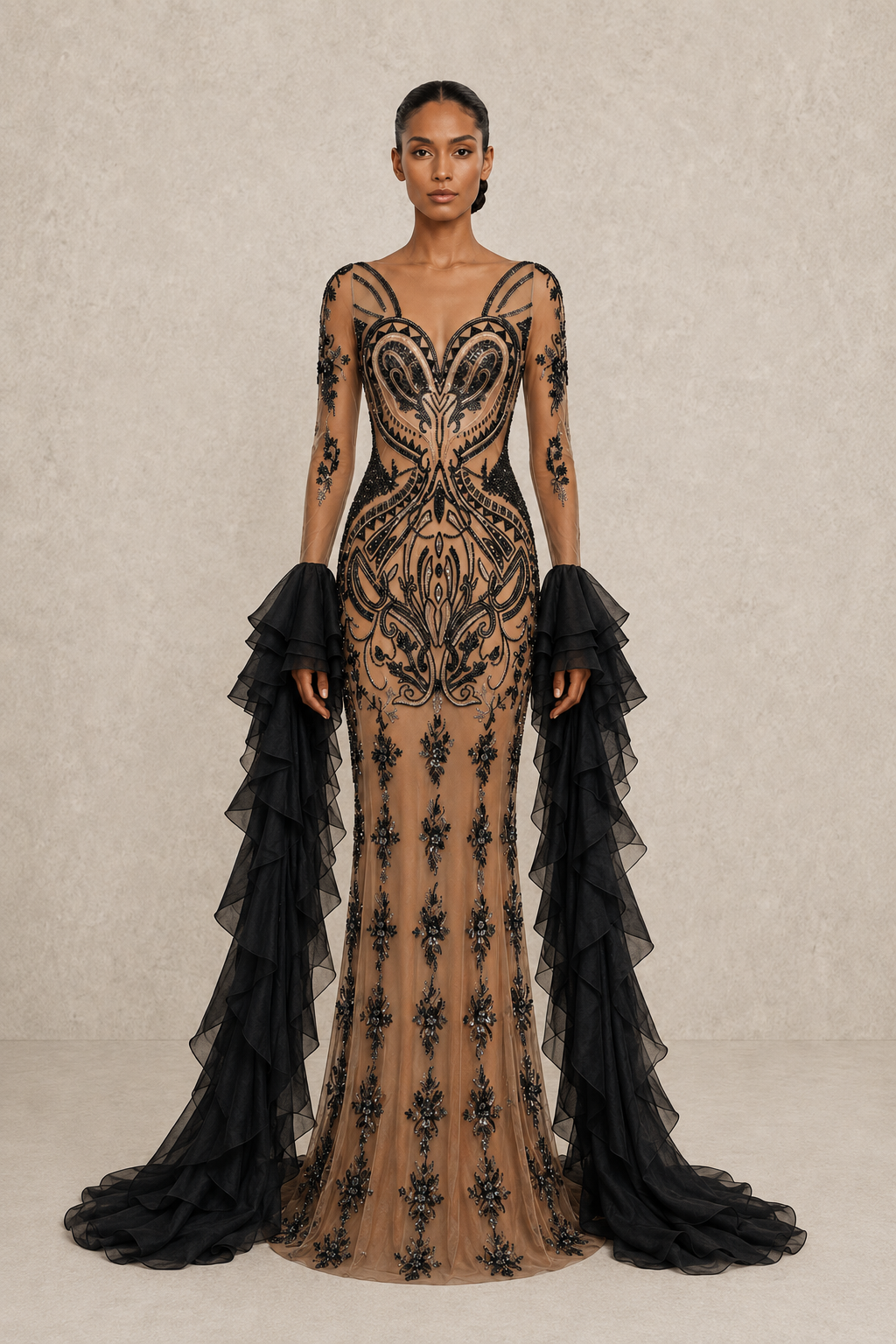 Eternal Nocturne Gown — MERIMAI eveningwear