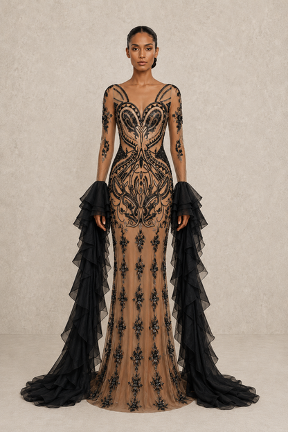 Eternal Nocturne Gown — MERIMAI eveningwear