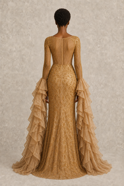 Aurelia Sun Gown — MERIMAI eveningwear