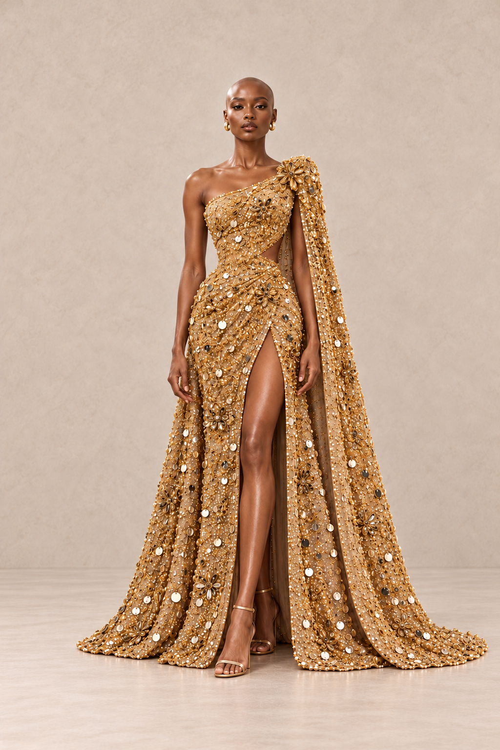 AURELIA SOLARIS CAPE GOWN