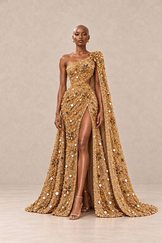 AURELIA SOLARIS CAPE GOWN