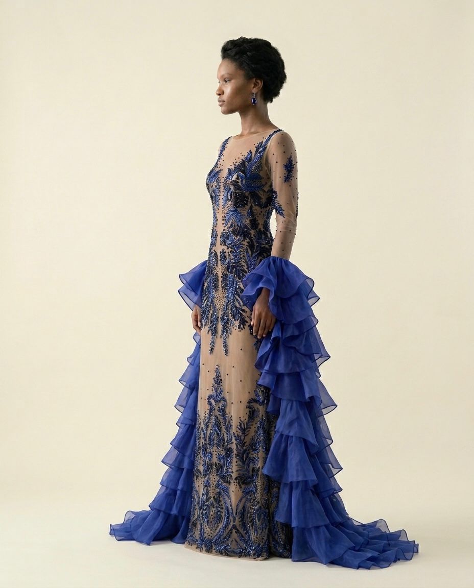AZURE NOIR GOWN